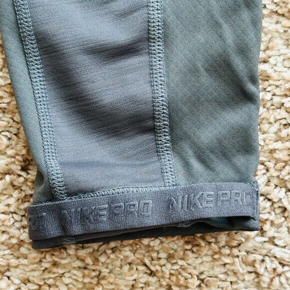 ⛷️ Nike ⛷️ Pro Hyperwarm AR4733-021 Women's Advance Performance Leggings Grey, M - Picture 10 of 11